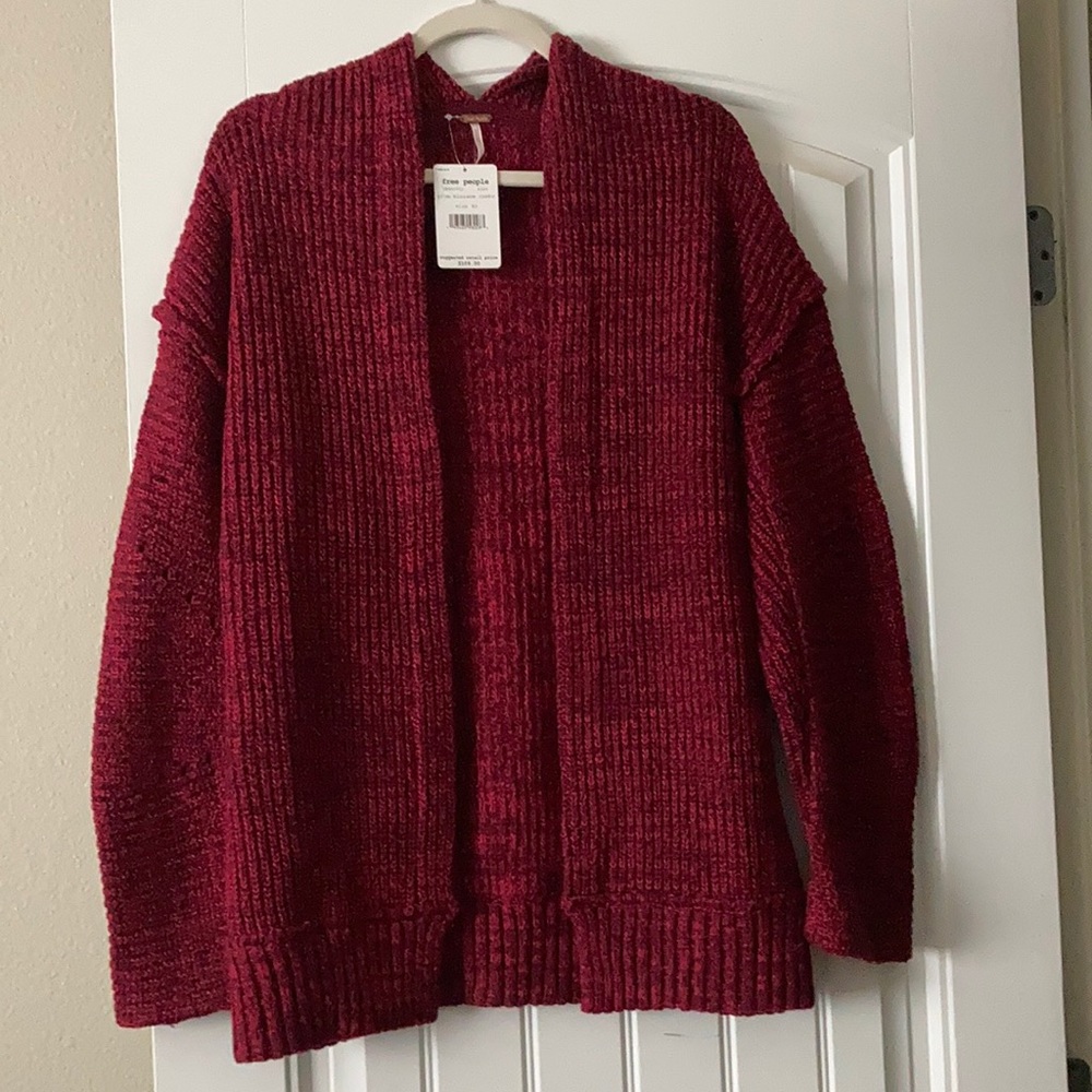 Free People cable knit cardigan